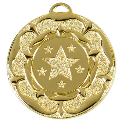 Tudor Rose Design Target Medal 5cm