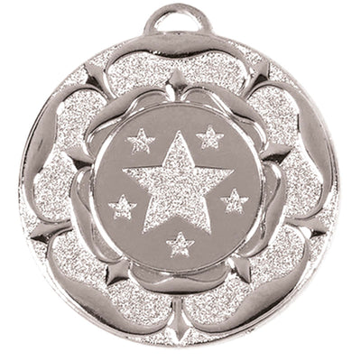 Tudor Rose Design Target Medal 5cm