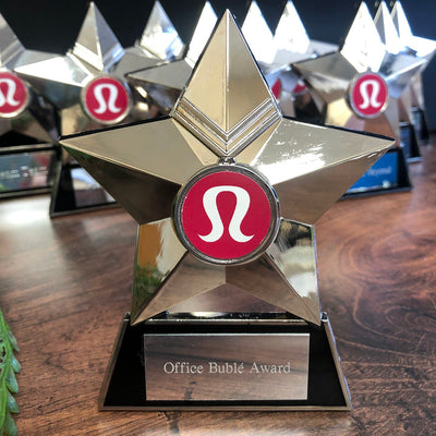 budget cast metal star plaque award bronze silver gold