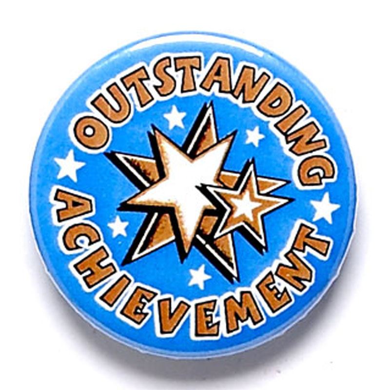 Outstanding Achievement Button Badge