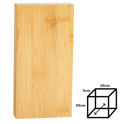 Bamboo Wooden Block Award Large Laser Engraved