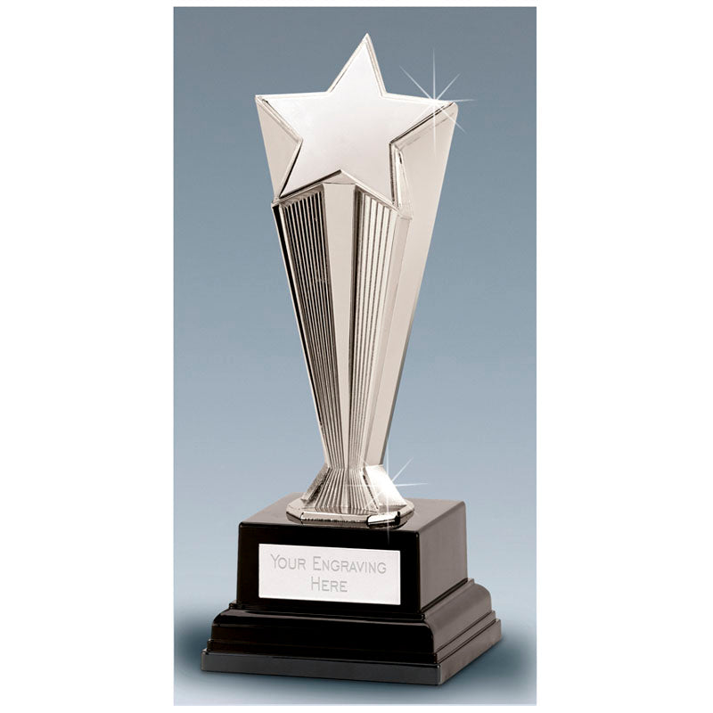 silver cast metal recognistion star multi award trophy