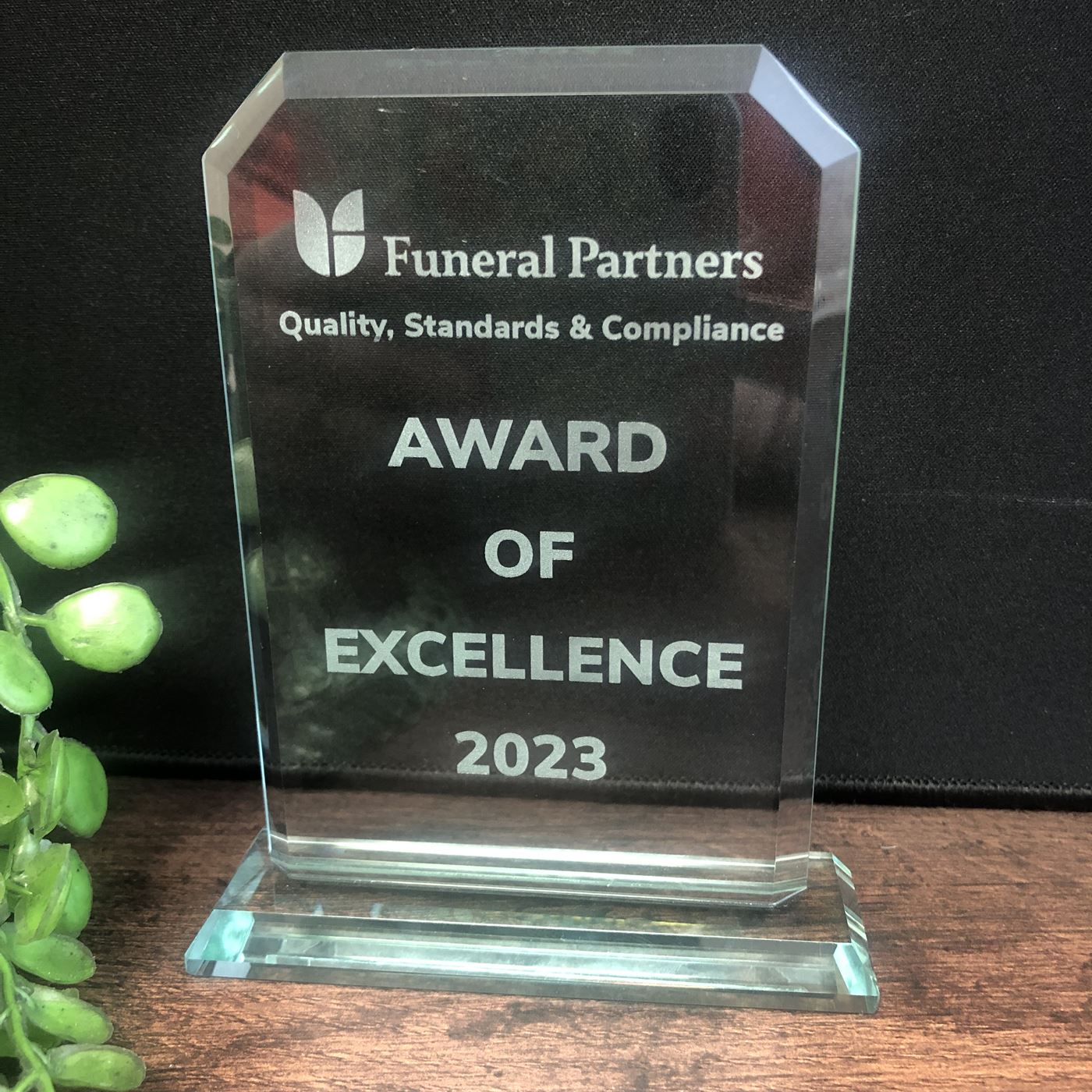 Executive Crystal Plaque Award Trophy - 3 Sizes