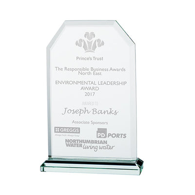 Executive Crystal Plaque Award Trophy - 3 Sizes