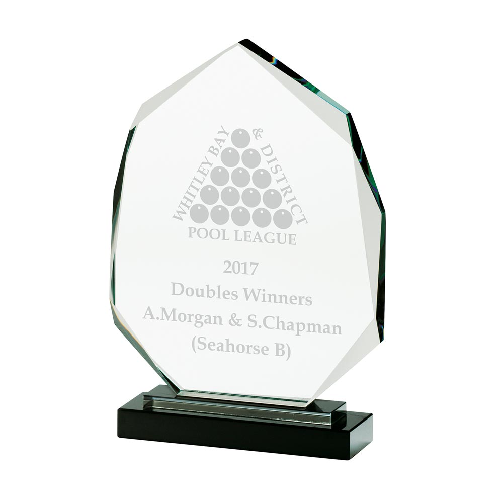 Clarity Optical Crystal Plaque Award Trophy