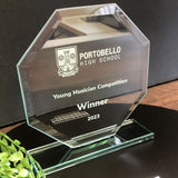 Jade Oblivion Crystal Glass Award Trophy