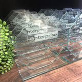 Jade Oblivion Crystal Glass Award Trophy