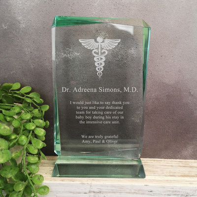 Renegade Jade Crystal Doctor with caduceus Award