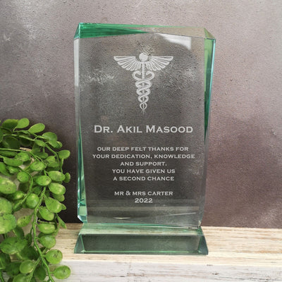 Renegade Jade Crystal Doctor with caduceus Award