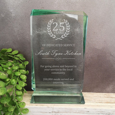 Renegade Jade Crystal Service Dedication Award