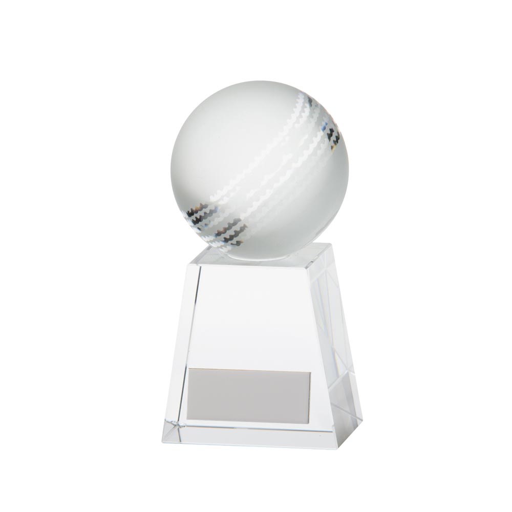 Voyager Cricket Crystal Trophy Award 125Mm