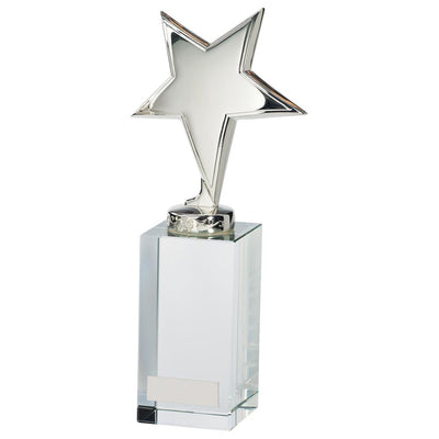Dallas Crystal & Chrome Star Award Trophy