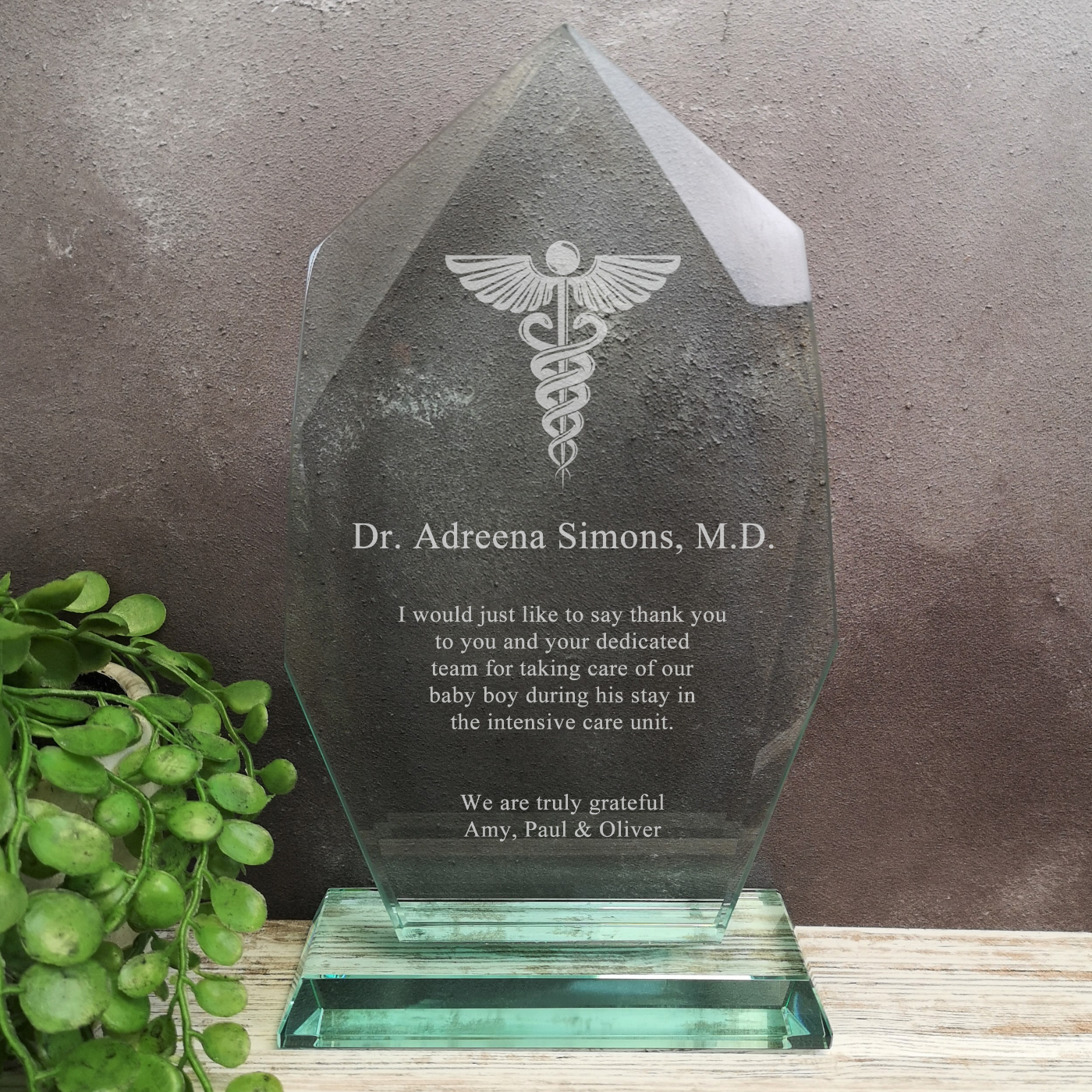 Innovate Thank You Doctor Glass Award