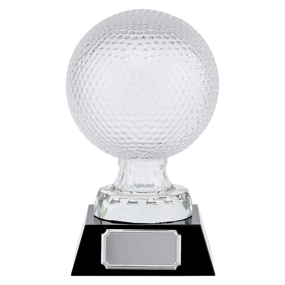 Supreme Crystal Golf Ball Trophy Award
