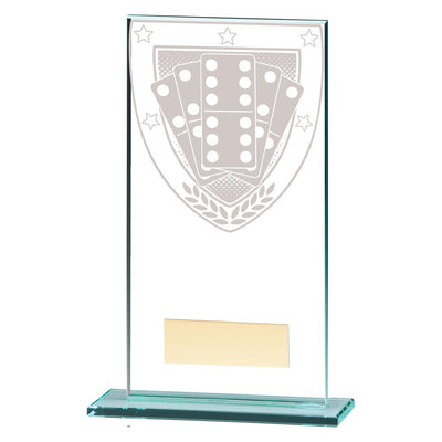Dominoes Jade Glass Trophy Millennium Award