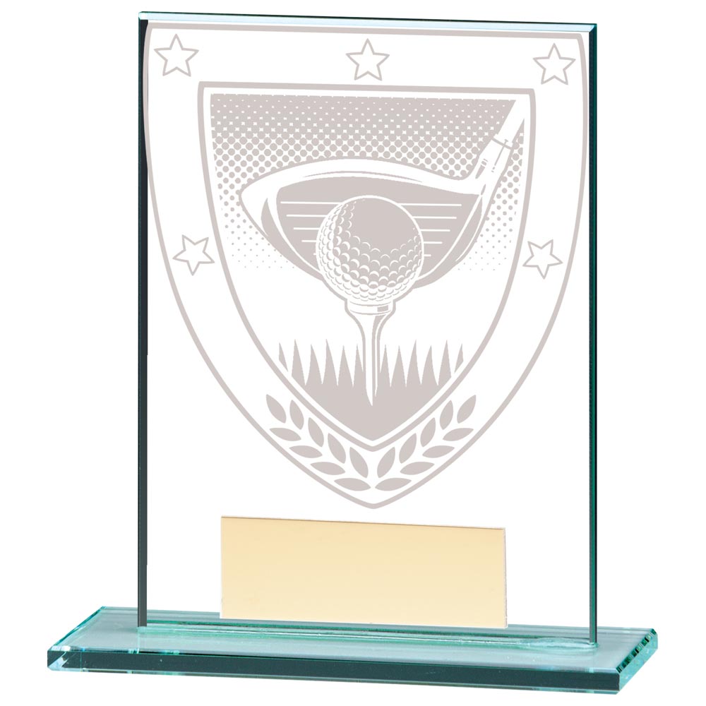 Jade Glass Golf Award Trophy