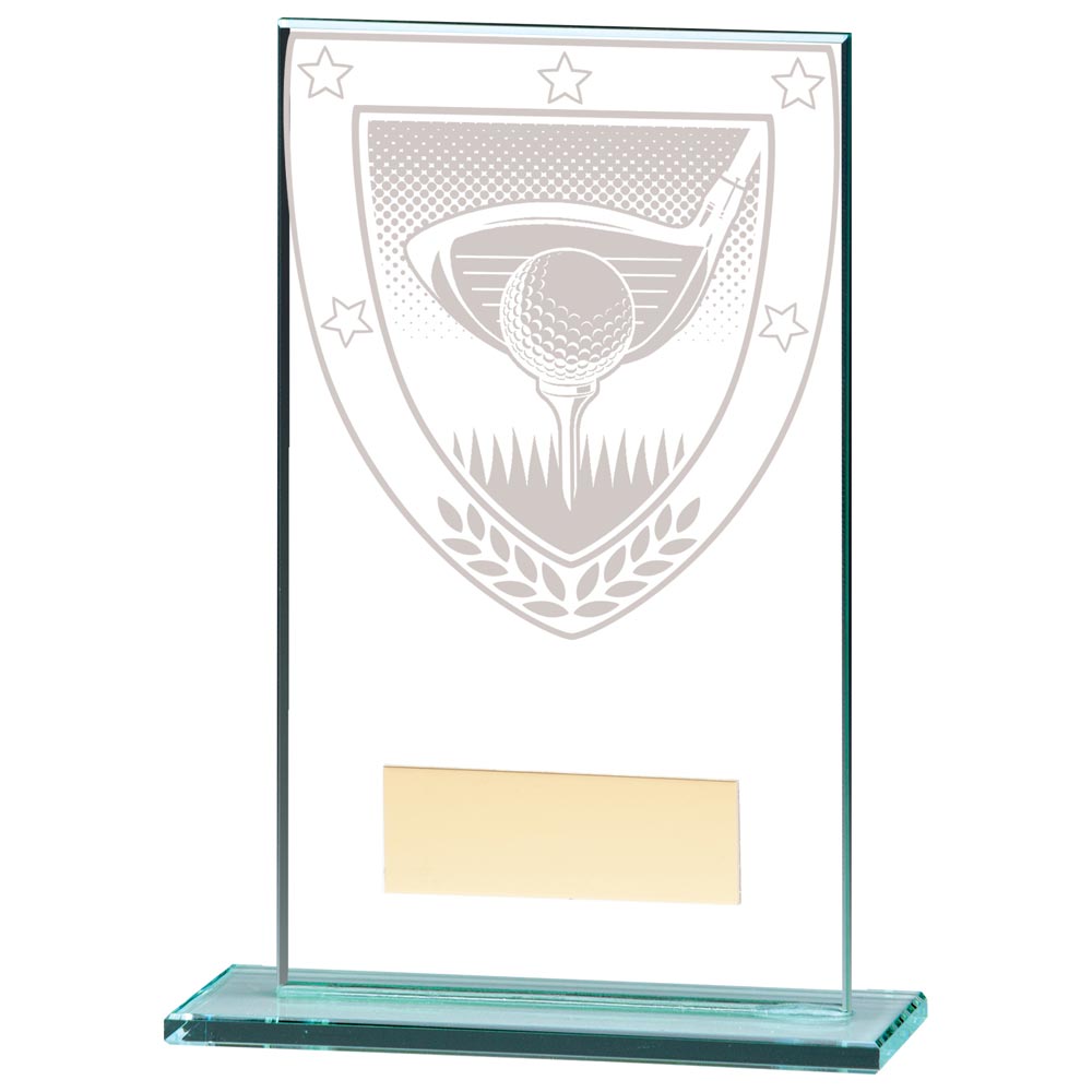 Jade Glass Golf Award Trophy