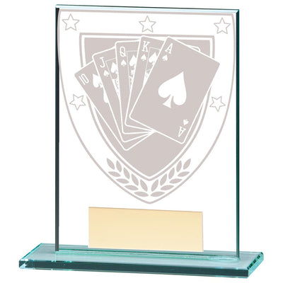 Poker Jade Glass Trophy Millennium Award