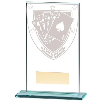 Poker Jade Glass Trophy Millennium Award