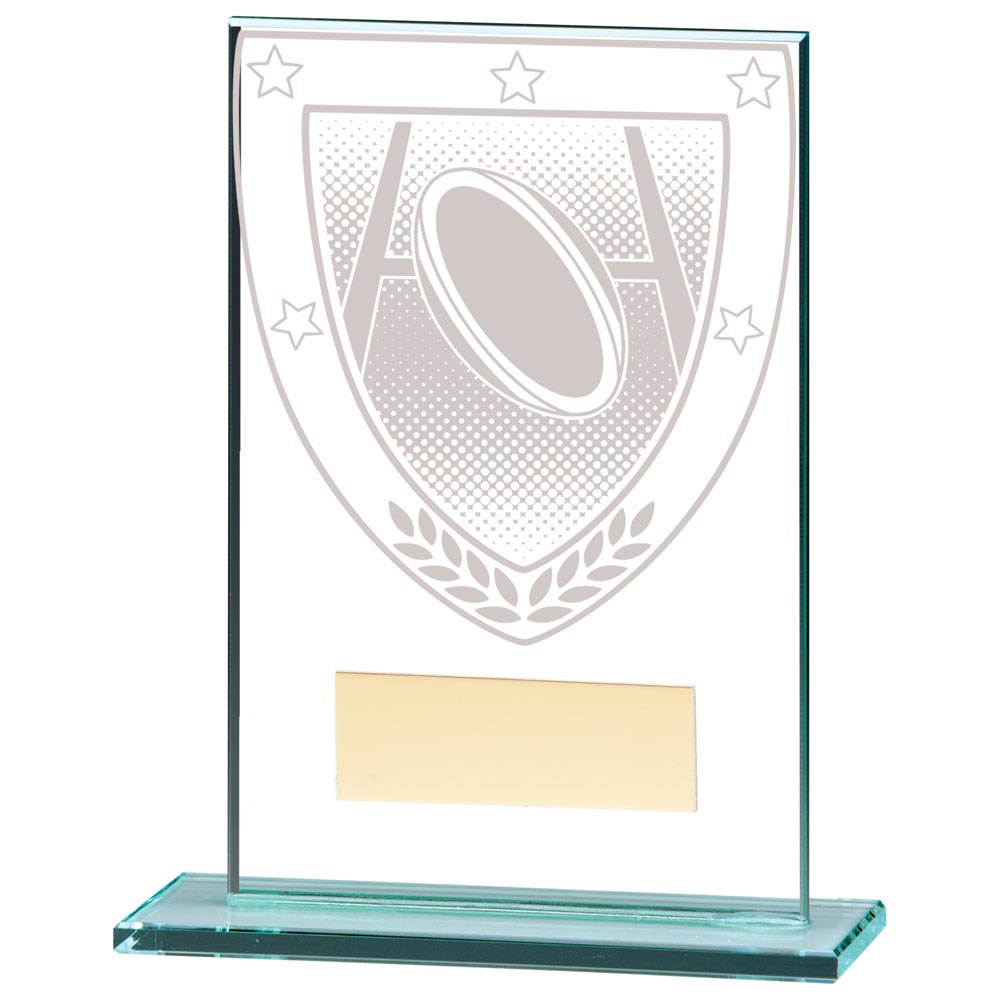 Rugby Jade Glass Millennium Trophy Award