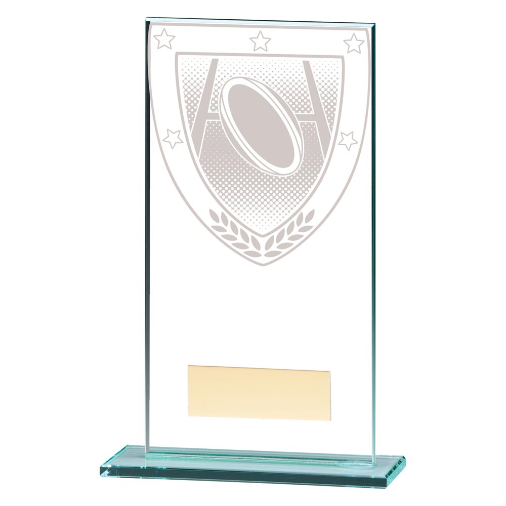 Rugby Jade Glass Millennium Trophy Award