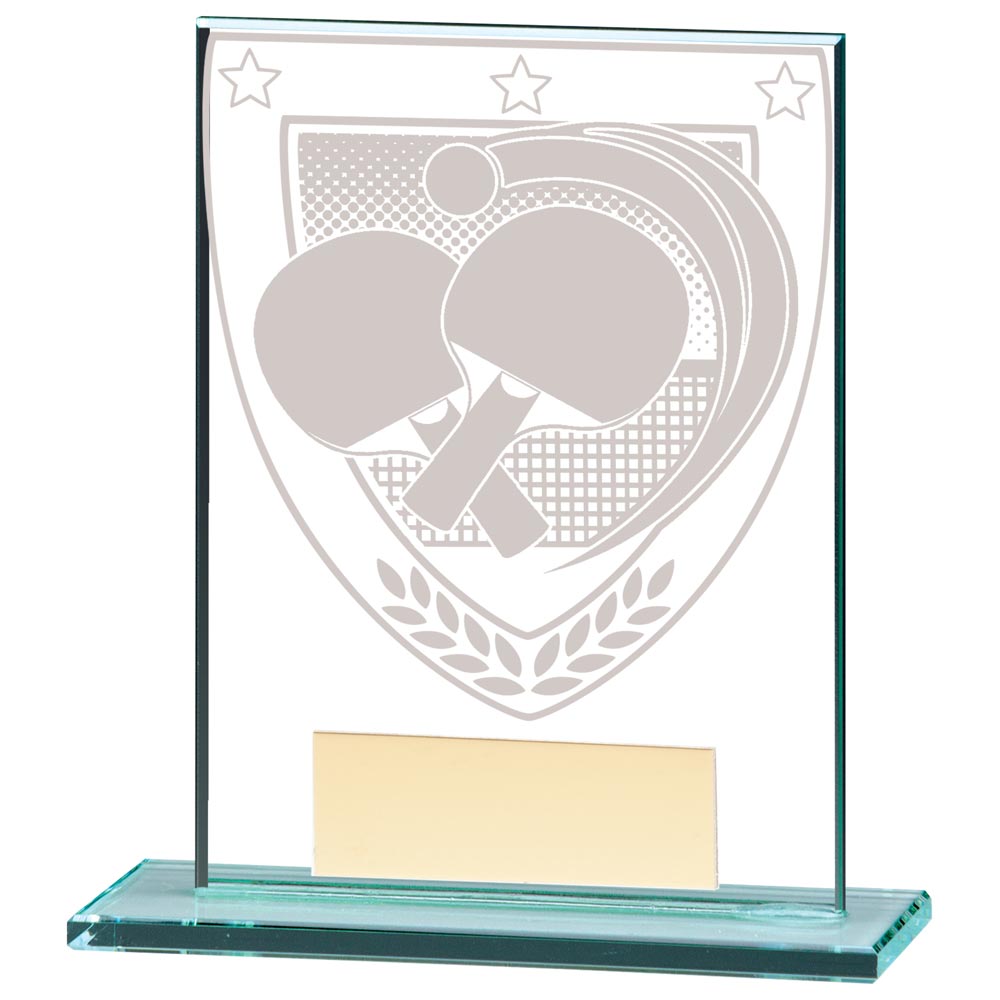 Table Tennis Jade Glass Trophy Millennium Award