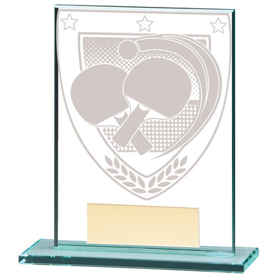 Table Tennis Jade Glass Trophy Millennium Award