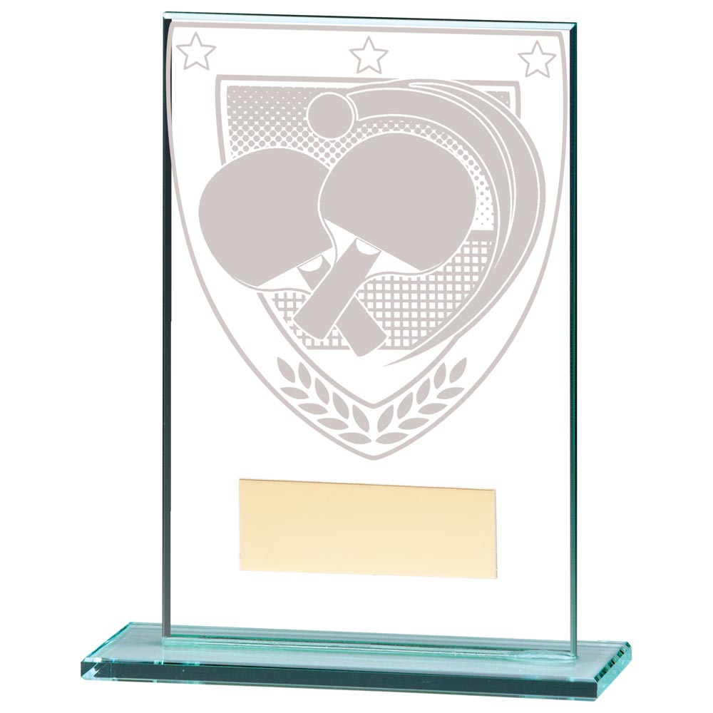 Table Tennis Jade Glass Trophy Millennium Award