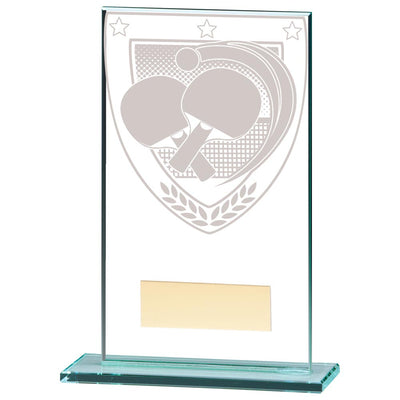 Table Tennis Jade Glass Trophy Millennium Award