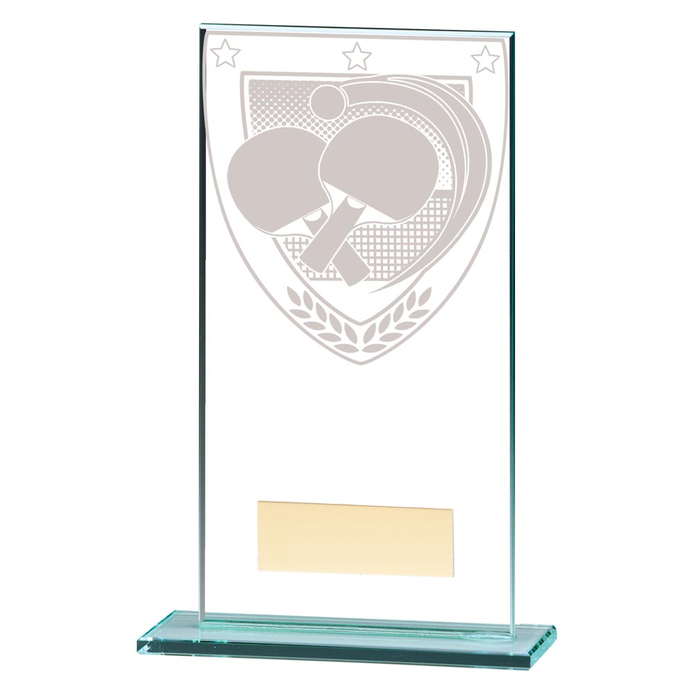Table Tennis Jade Glass Trophy Millennium Award