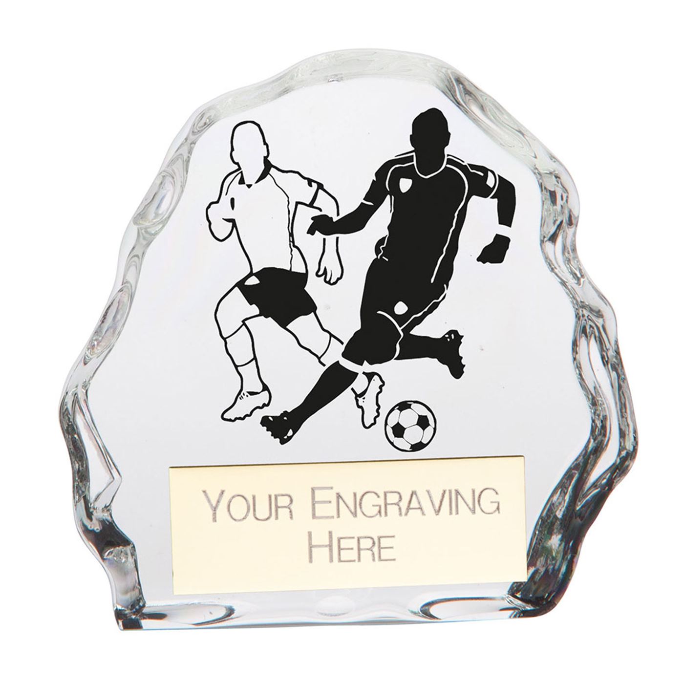 Mystique Mens Football Trophy Glass Award