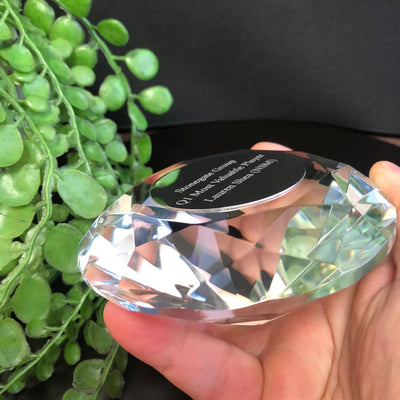 Impulse Diamond Clear Crystal Gift Award