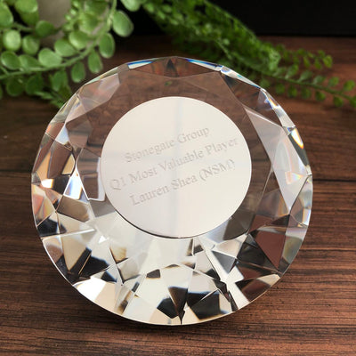 Impulse Diamond Clear Crystal Gift Award