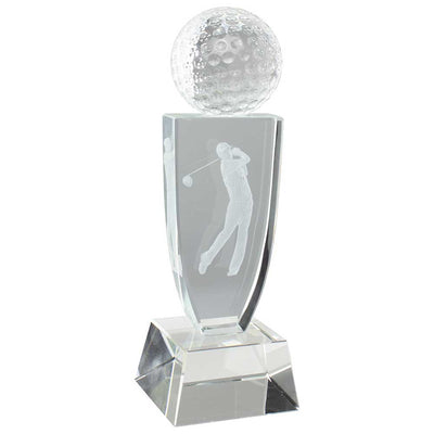 Reflex Crystal Golf Award Trophy