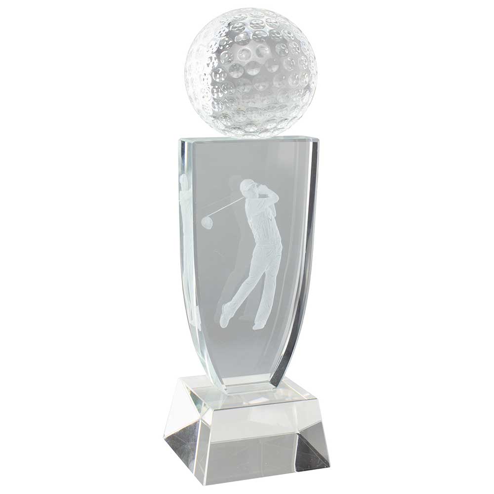 Reflex Crystal Golf Award Trophy