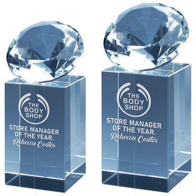 Diamond Tower Crystal Award Trophy