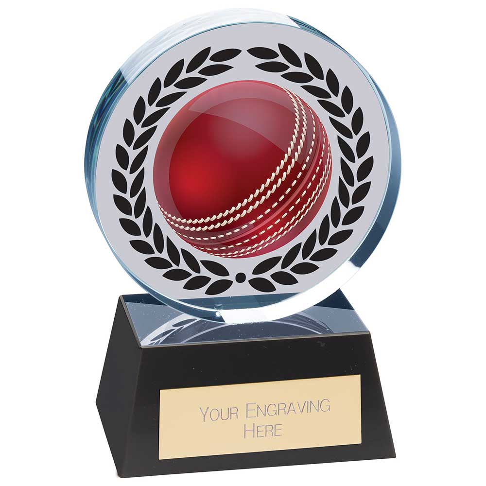 Emperor Cricket Crystal Award Trophy