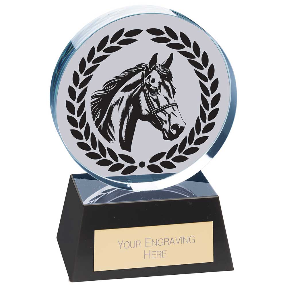 Emperor Equestrian Crystal Award Trophy