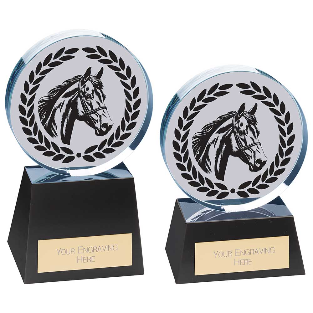 Emperor Equestrian Crystal Award Trophy