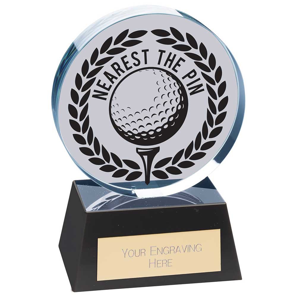Emperor Nearest Pin Crystal Golf Award Trophy
