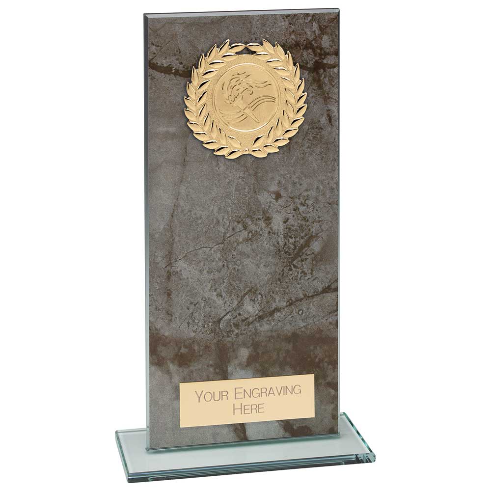 Quarry Marble Multisport Rectangle Glass Award Trophy
