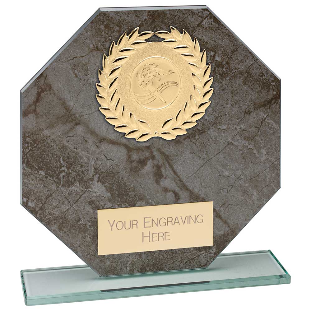 Quarry Marble Multisport Octagon Glass Award Trophy