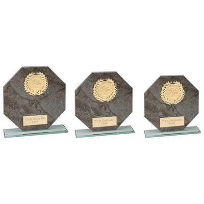 Quarry Marble Multisport Octagon Glass Award Trophy