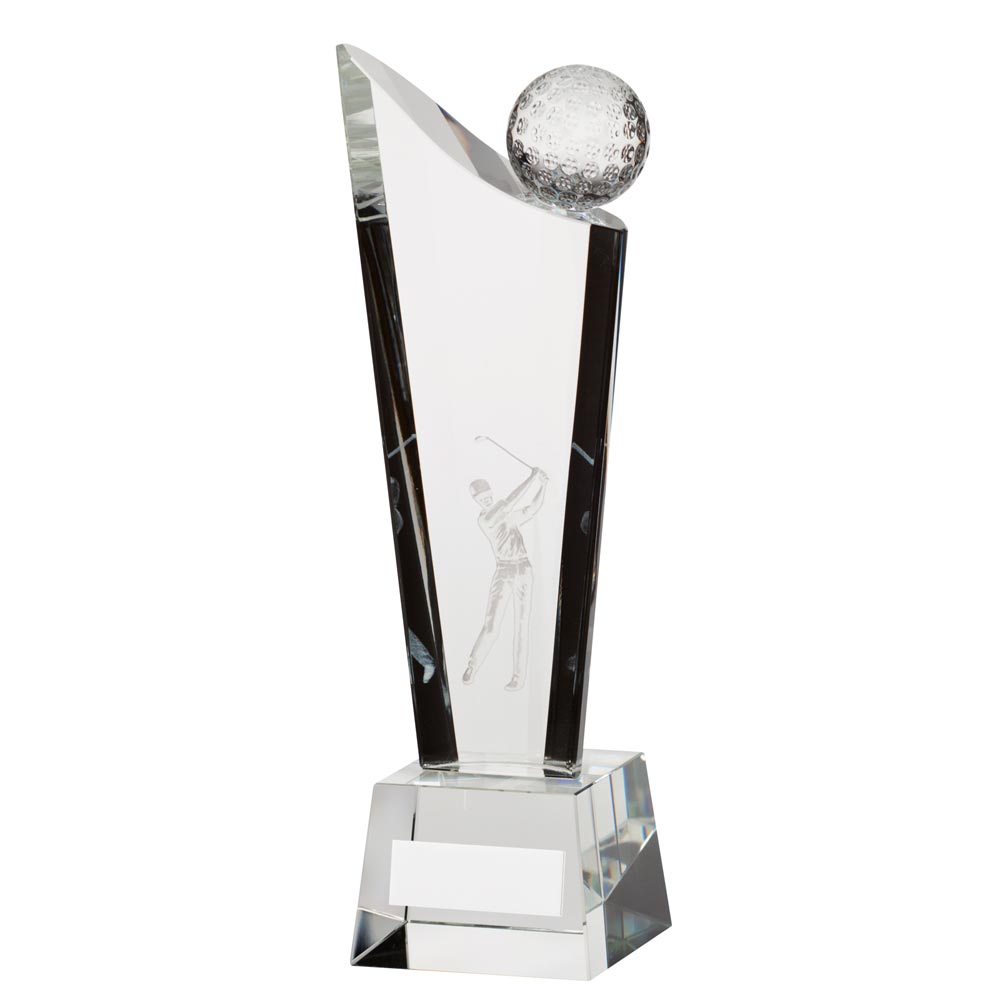 Capture Crystal Golf Award Trophy
