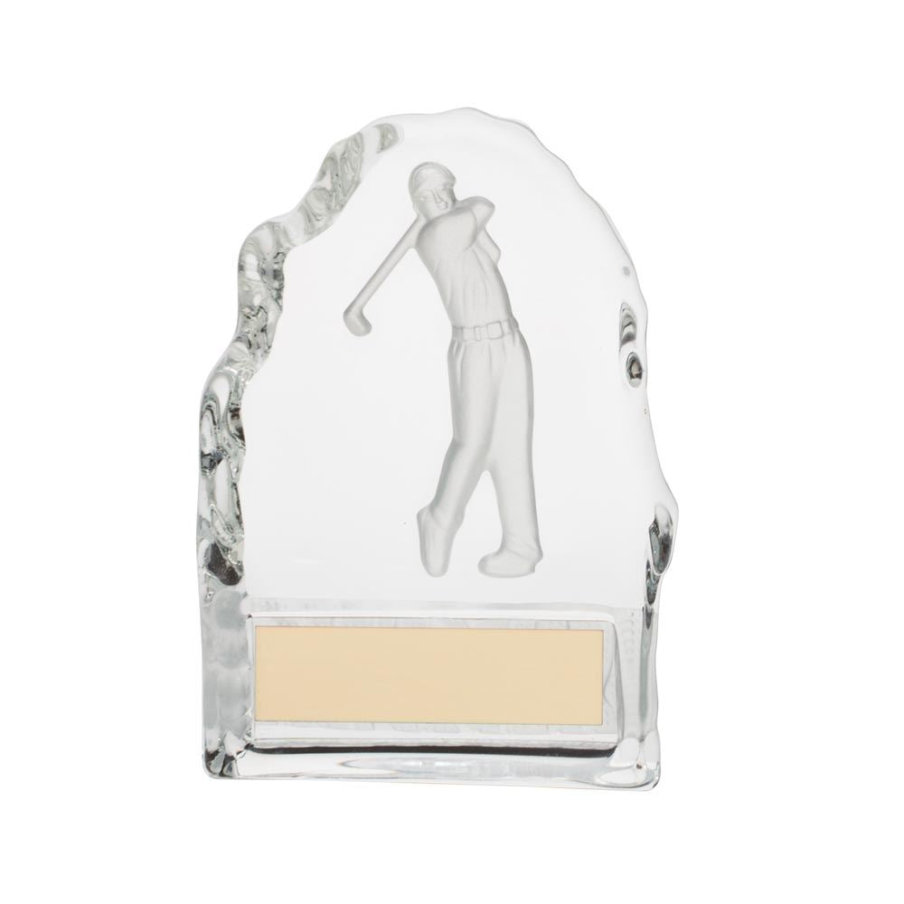 Challenger Glass Golf Award Trophy