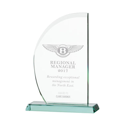 Impulse Crystal Plaque Award Trophy