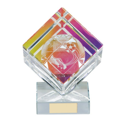 Victorious Football Crystal Cube Award
