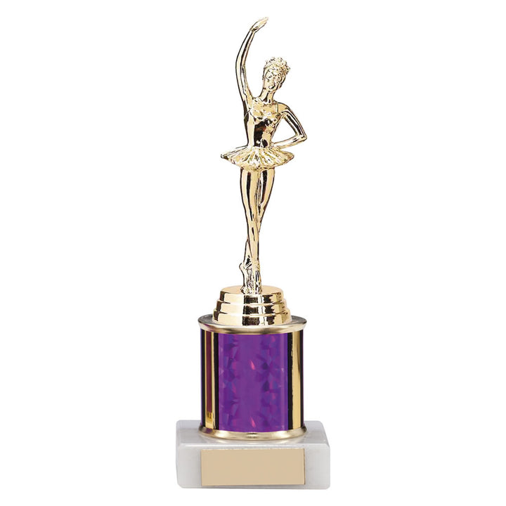 Gold Dance Ballerina Trophy With Pink Plinth – North East Trophies