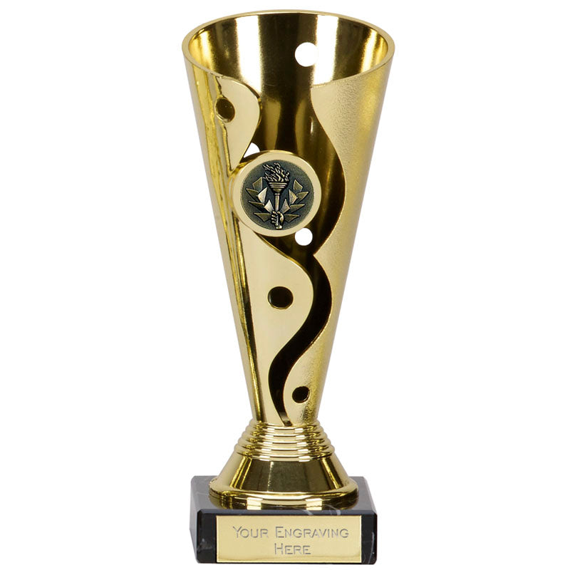 carnival gold presentation trophy cup award