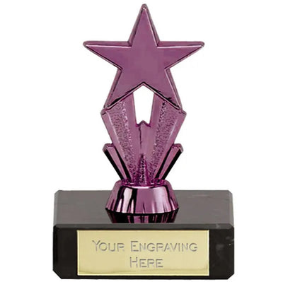 purple mini star award micro star trophy